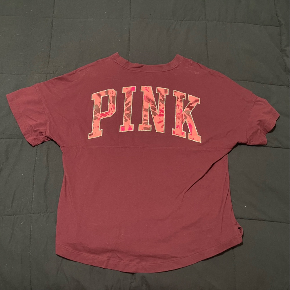 PINK Cotton Oversized T-Shirt